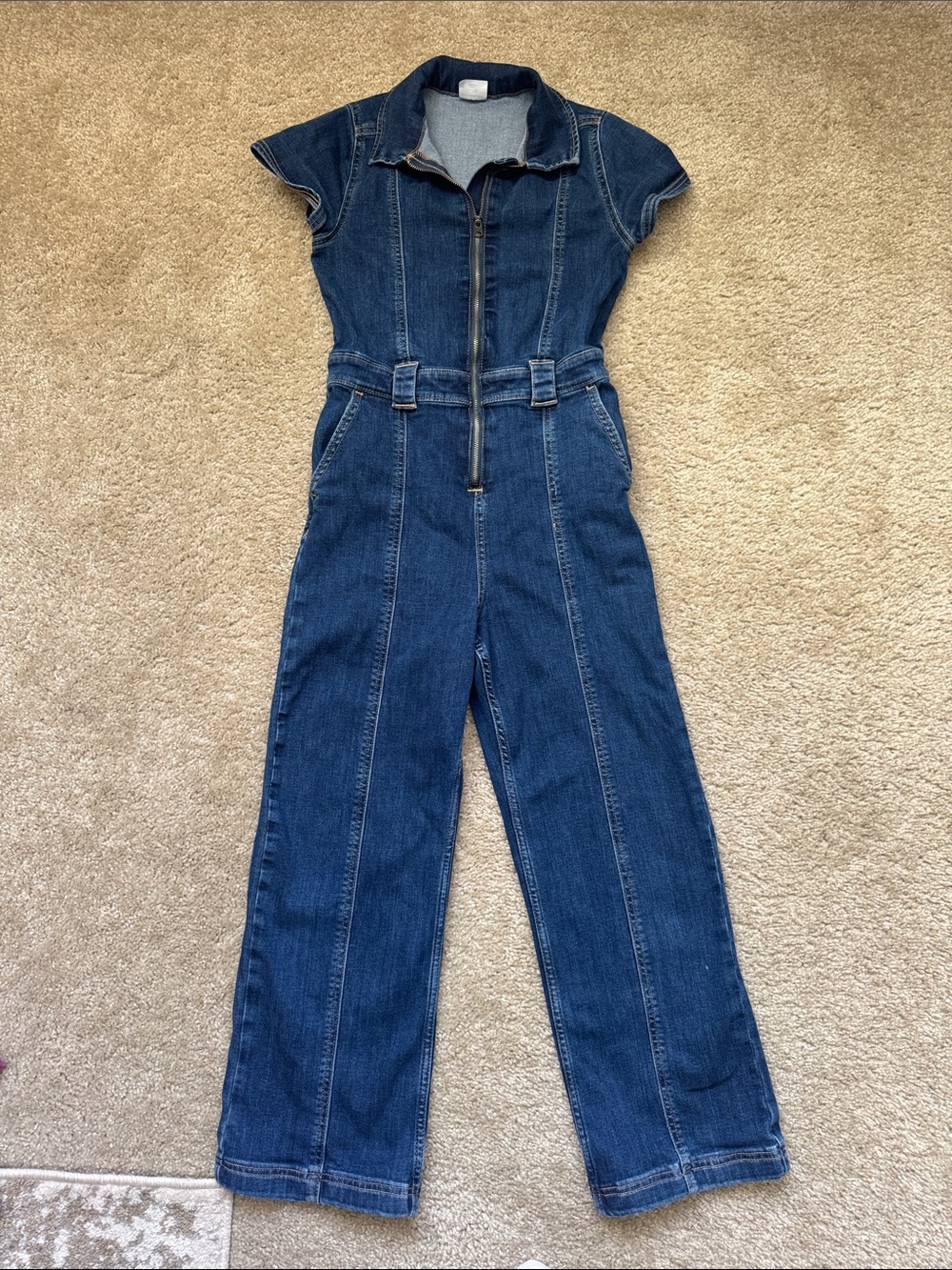 Abercrombie kids  Blue Denim Jumpsuit 11/12